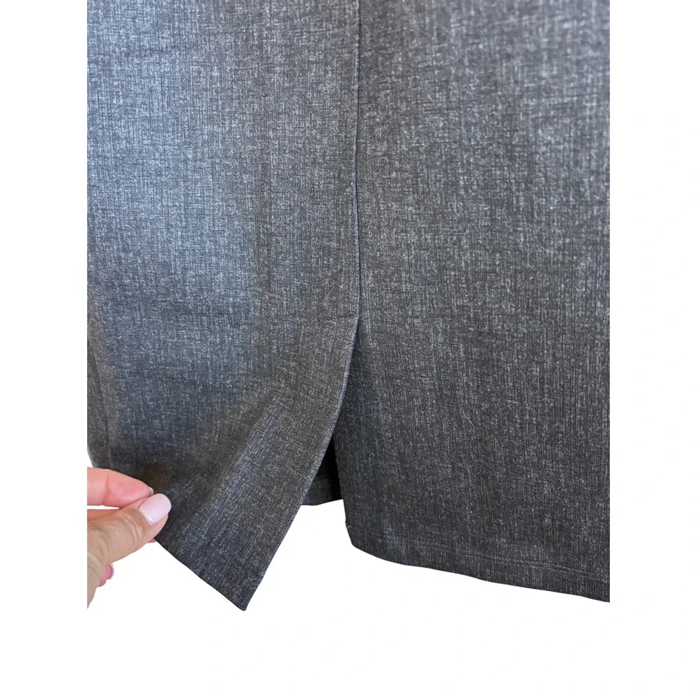Liverpool Grey Tweed Stretch Pencil Skirt Office Career Quiet Luxury Academic 12